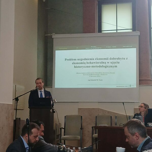 Publiczna obrona pracy doktorskiej mgra Krzysztofa Turka