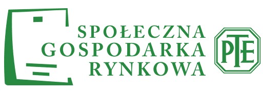 Logo cyklu konferencji pt. Społeczna gospodarka rynkowa oraz logo PTE